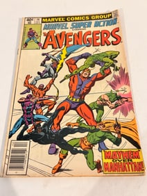 Vintage Comic Book Marvel Super Action # 14 Avengers