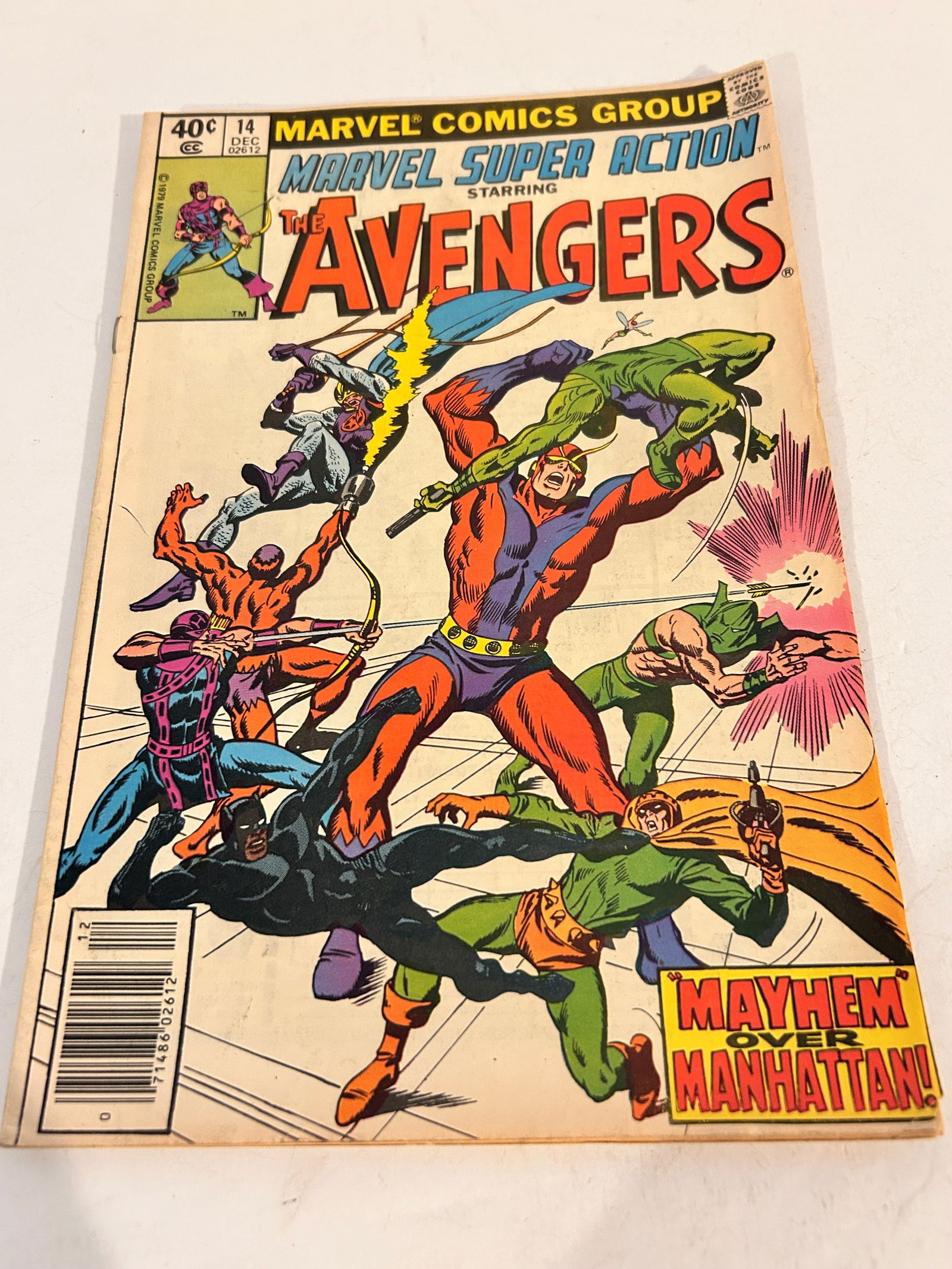 Vintage Comic Book Marvel Super Action # 14 Avengers (1 of 2)