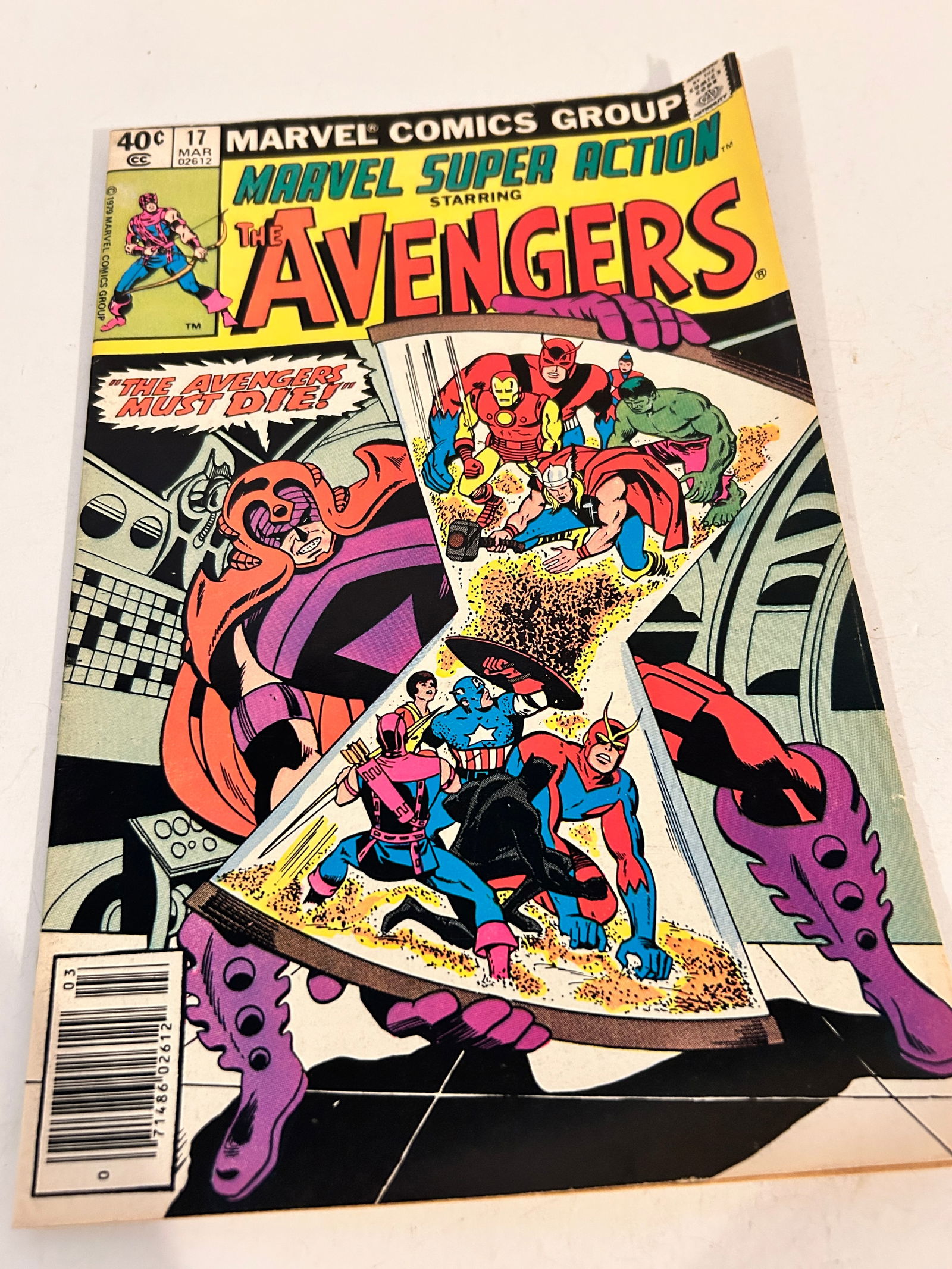 Vintage Comic Book Marvel Super Action # 17 Avengers (1 of 2)