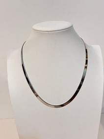 Vintage Stainless Steel Necklace 17"