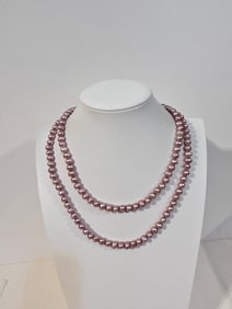 Honora Pink Cultured Pearl Necklace 38"