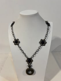 Vintage AKR Amy Kahn Russell watch pendant Necklace 33"