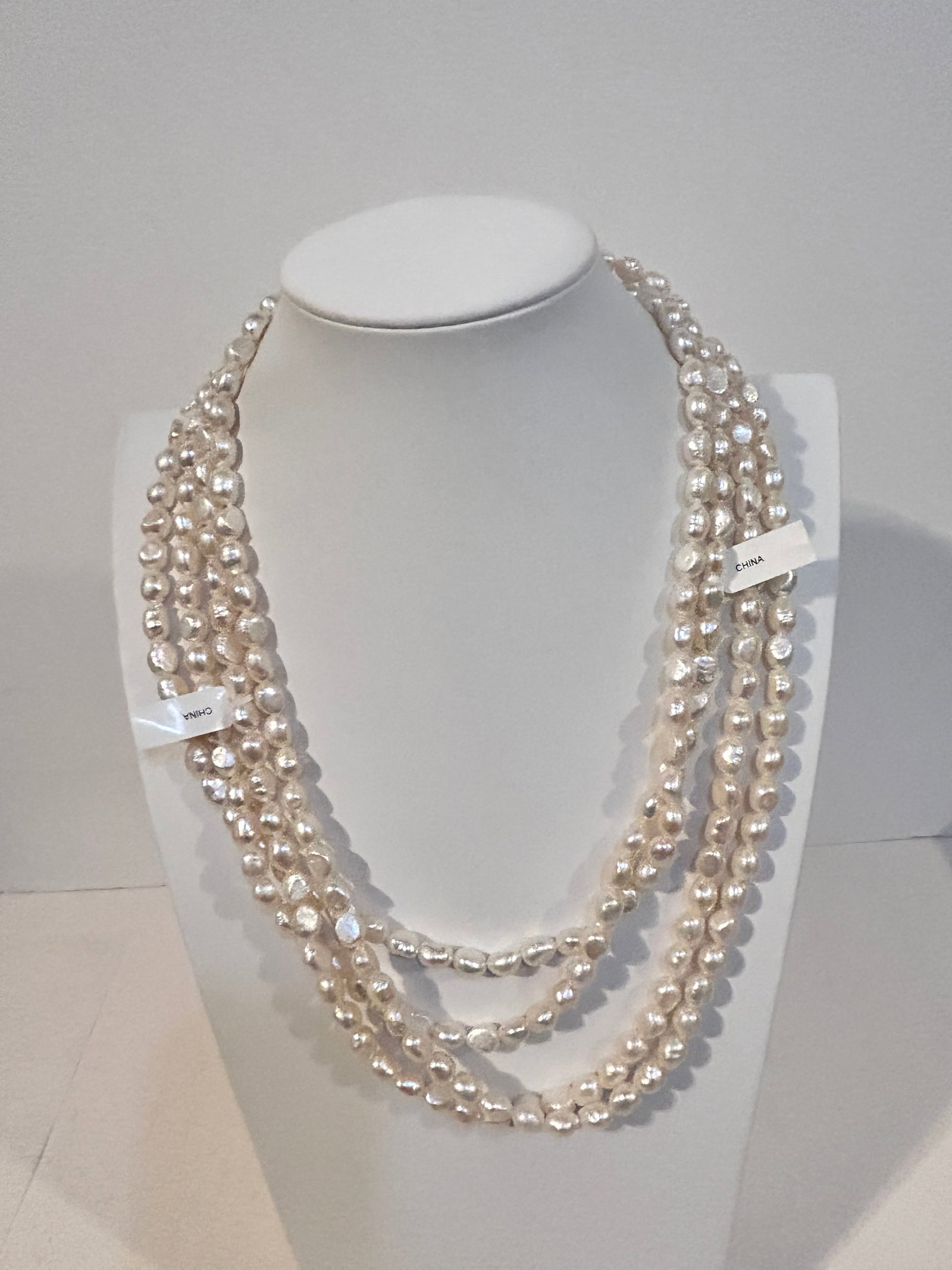 Signed Imperial Pearl Necklace White Pearls IPS 92": Signed Imperial Pearl Necklace White Pearls IPS 92" Please view all photos as they are part of the description and condition of this Item, Feel free to contact me with questions or picture requests! U