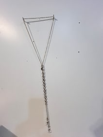 Heidi Daus Hanging Crystal Statement Necklace 24"