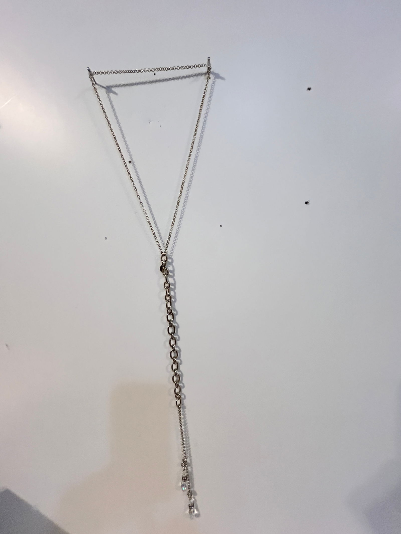 Heidi Daus Hanging Crystal Statement Necklace 24" (1 of 4)