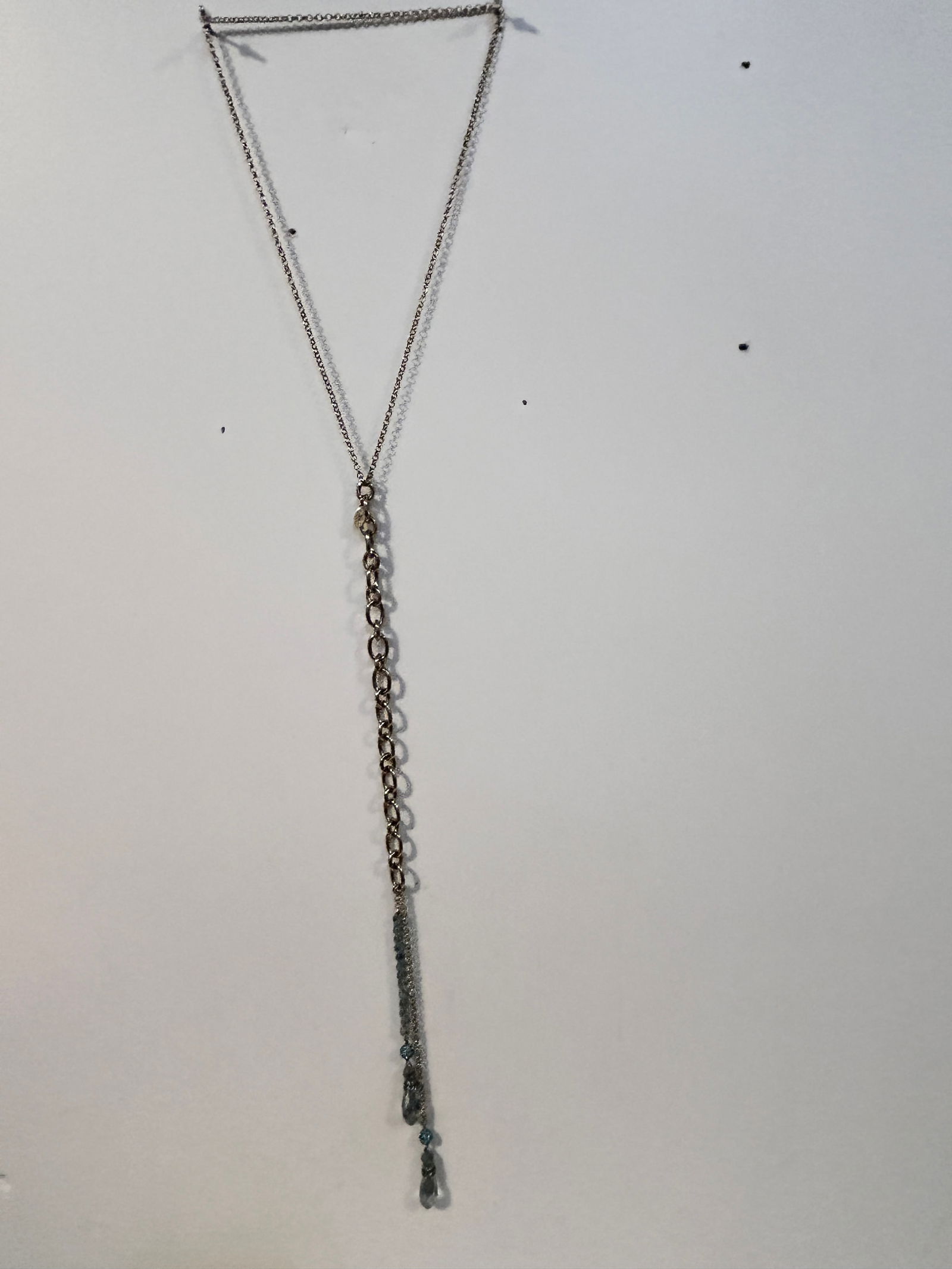 Heidi Daus Hanging Crystal Statement Necklace 24" (1 of 4)