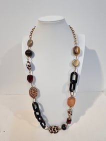 Vintage Large Statement Necklace 35"