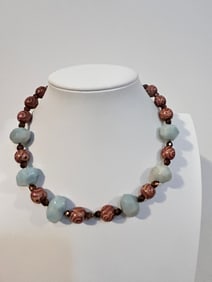 Vintage Essence gem stone Necklace 16"