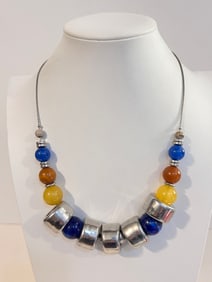 Vintage N.Y bead Necklace 17"