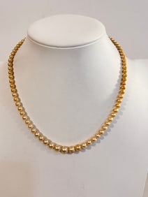 Vintage old pearl ELI Necklace 15"