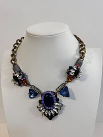 Vintage large mesh link chicos Necklace 26"