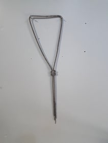 Vintage large mesh link Necklace 26"