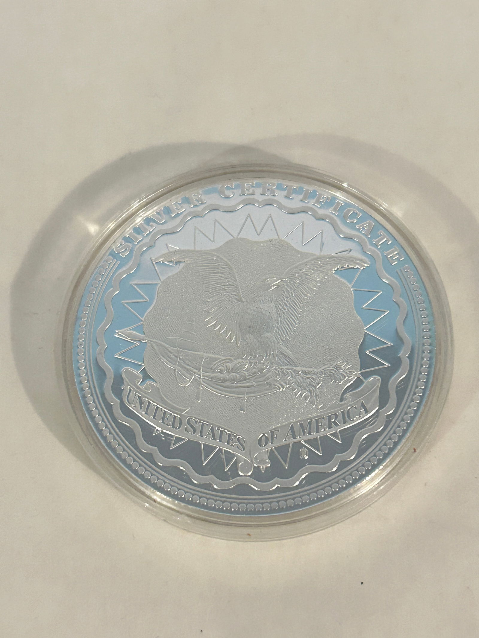 1896 Five Dollar Commemorative Silver Certificate Coin Medal (1 of 4)