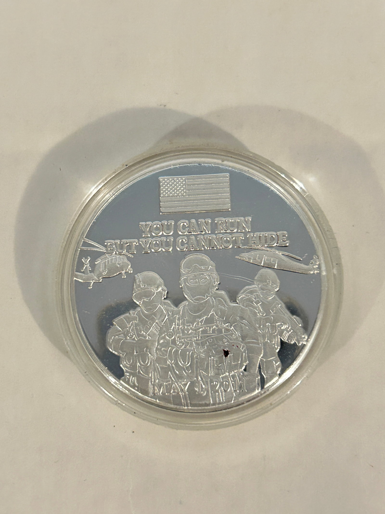 Commemorative Coin You Can Run But You Cant Hide: Commemorative Coin You Can Run But You Cant Hide Please view all photos as they are part of the description and condition of this Item, Feel free to contact me with questions or picture requests! Used