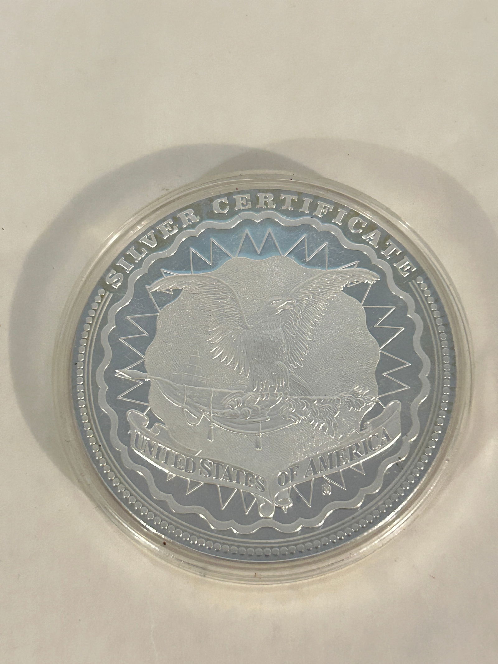 1896 Five Dollar Commemorative Silver Certificate Coin Medal (1 of 4)