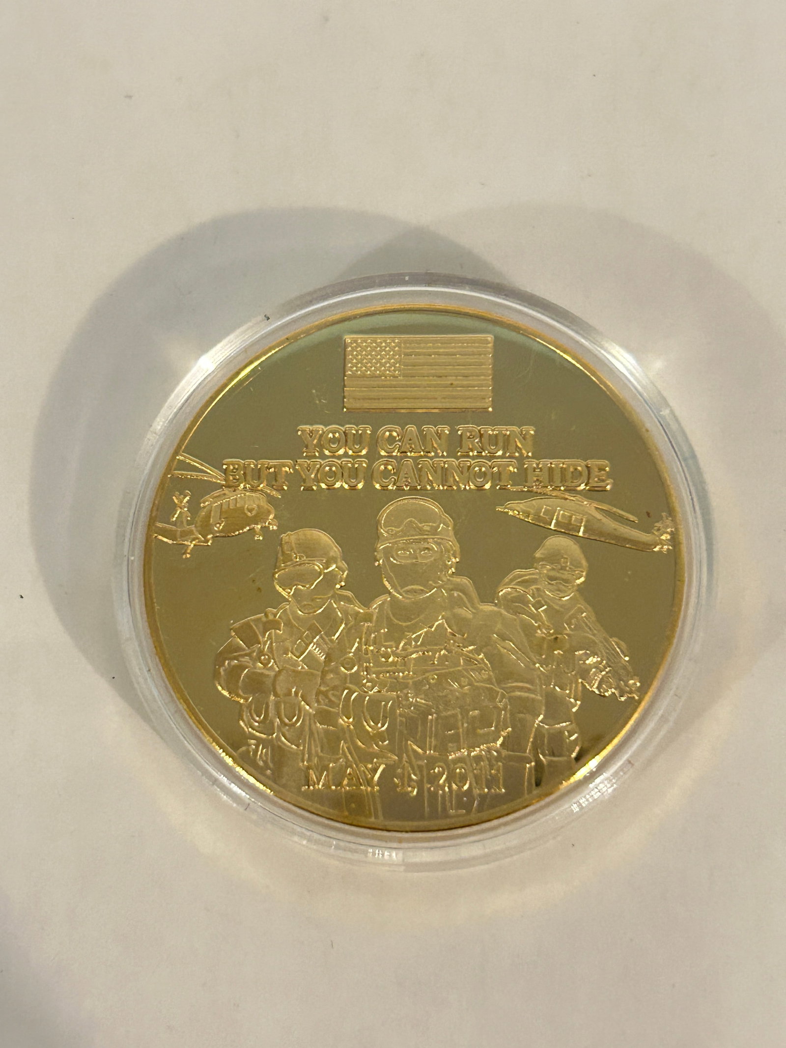 Commemorative Coin You Can Run But You Cant Hide: Commemorative Coin You Can Run But You Cant Hide Please view all photos as they are part of the description and condition of this Item, Feel free to contact me with questions or picture requests! Used