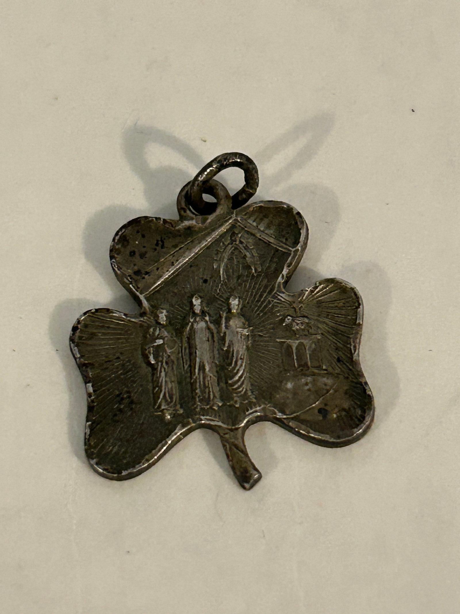Our Lady of Knock Medal necklace Italy 925 sterling Irish: Our Lady of Knock Medal necklace Italy 925 sterling Irish Please view all photos as they are part of the description and condition of this Item, Feel free to contact me with questions or picture reque