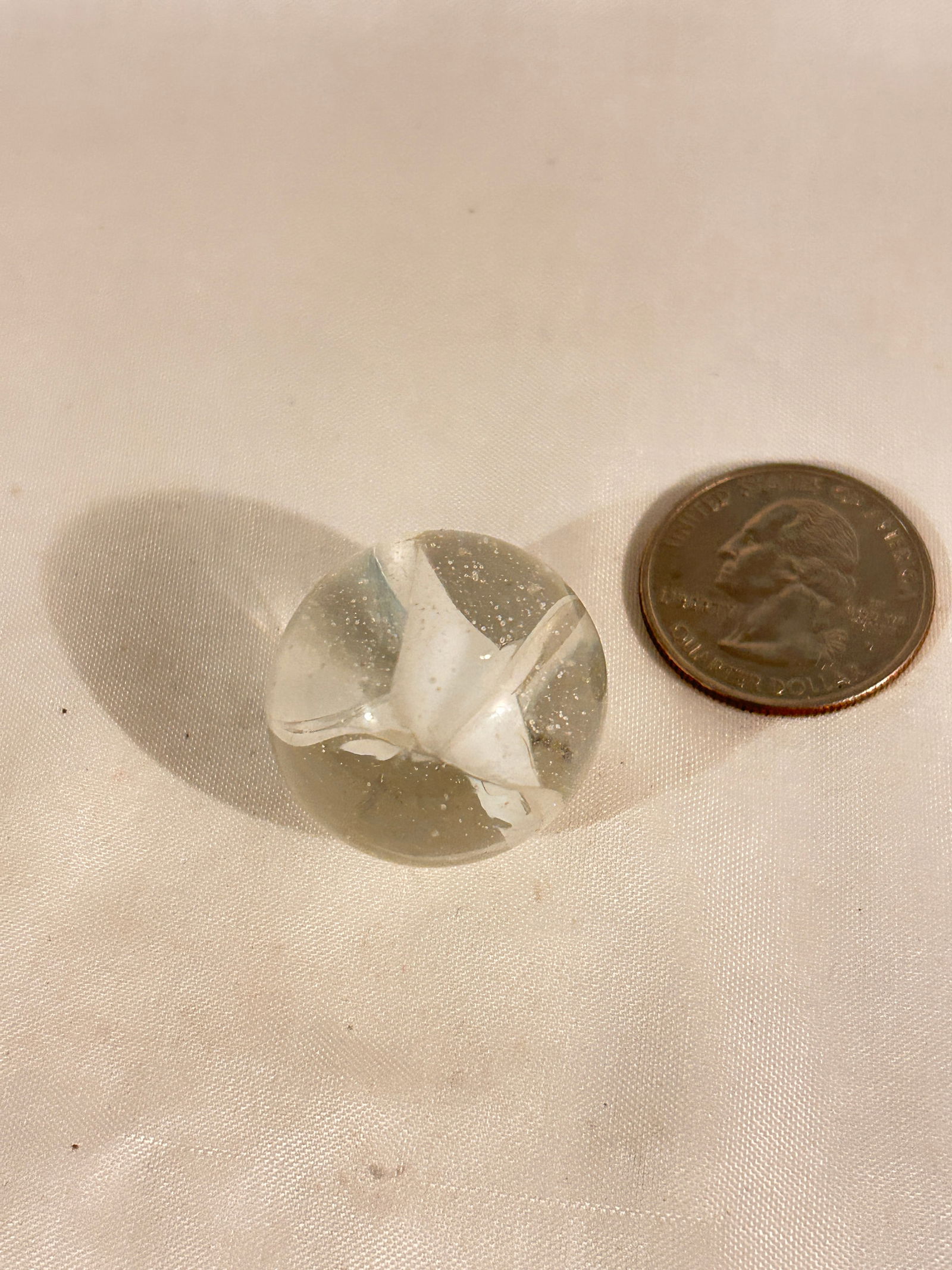 Vintage clear cat eye 1" Marble (1 of 4)