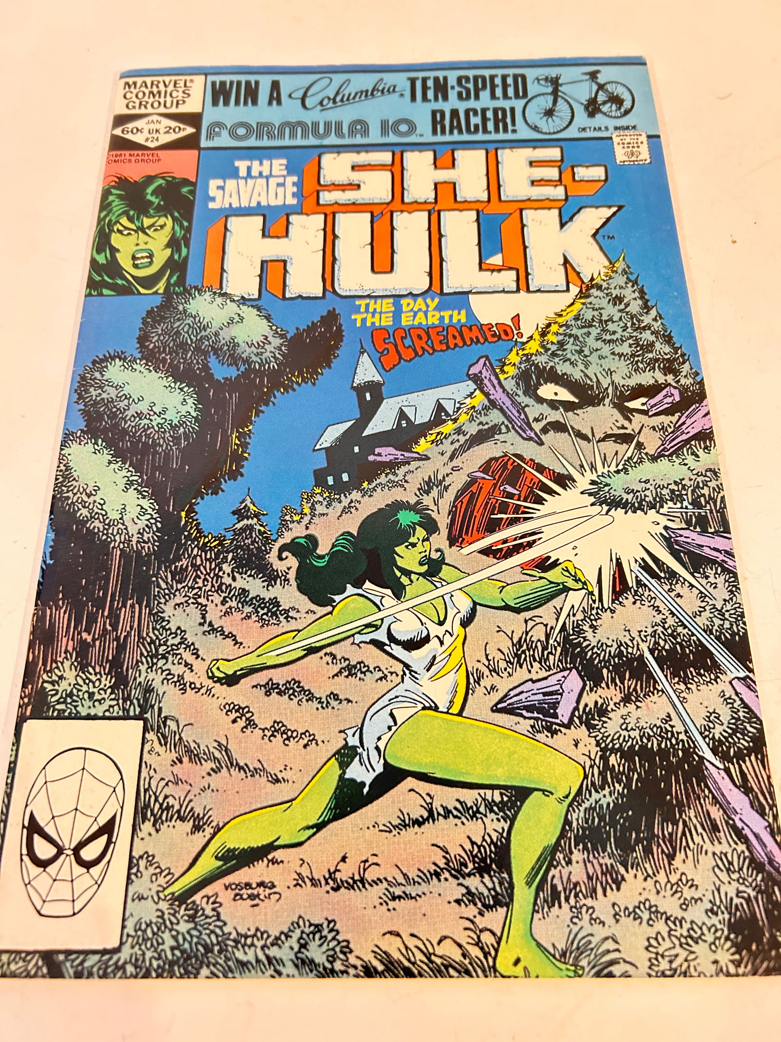 Vintage Comic book the Savage She Hulk # 24 (1 of 2)