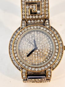 Vintage HEIDI DAUS quartz working rhinestone Watch B5724C