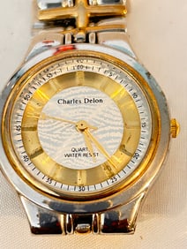 Vintage Charles Delon quartz working Watch 901655
