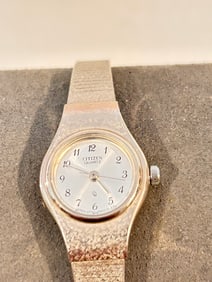 Vintage Citizen quartz silver tone Working Watch 4031
