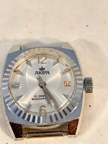 Vintage Akipa 21 jewels Ancora Wind-Up Men's Watch working no band