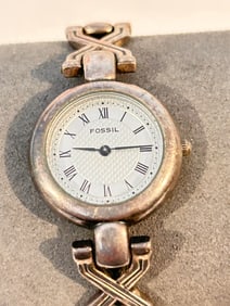 Vintage Fossil quartz EC 8838 working Watch