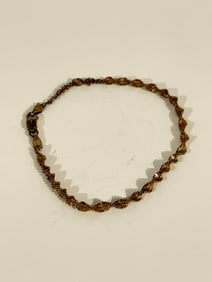 Vintage Sterling Silver twist Bracelet 8"
