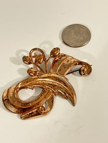 Vintage Sterling Silver floral Brooch
