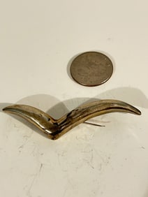 Vintage Sterling Silver Modernist Brooch