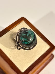 Vintage Sterling Silver 1800s Israel Ring sz 8