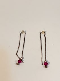Vintage Sterling Silver Swarovski Crystal Earrings