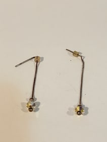 Vintage Sterling Silver Swarovski Crystal Earrings