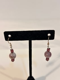 Vintage Sterling Silver Swarovski Crystal Earrings