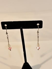Vintage Sterling Silver Swarovski Crystal Earrings