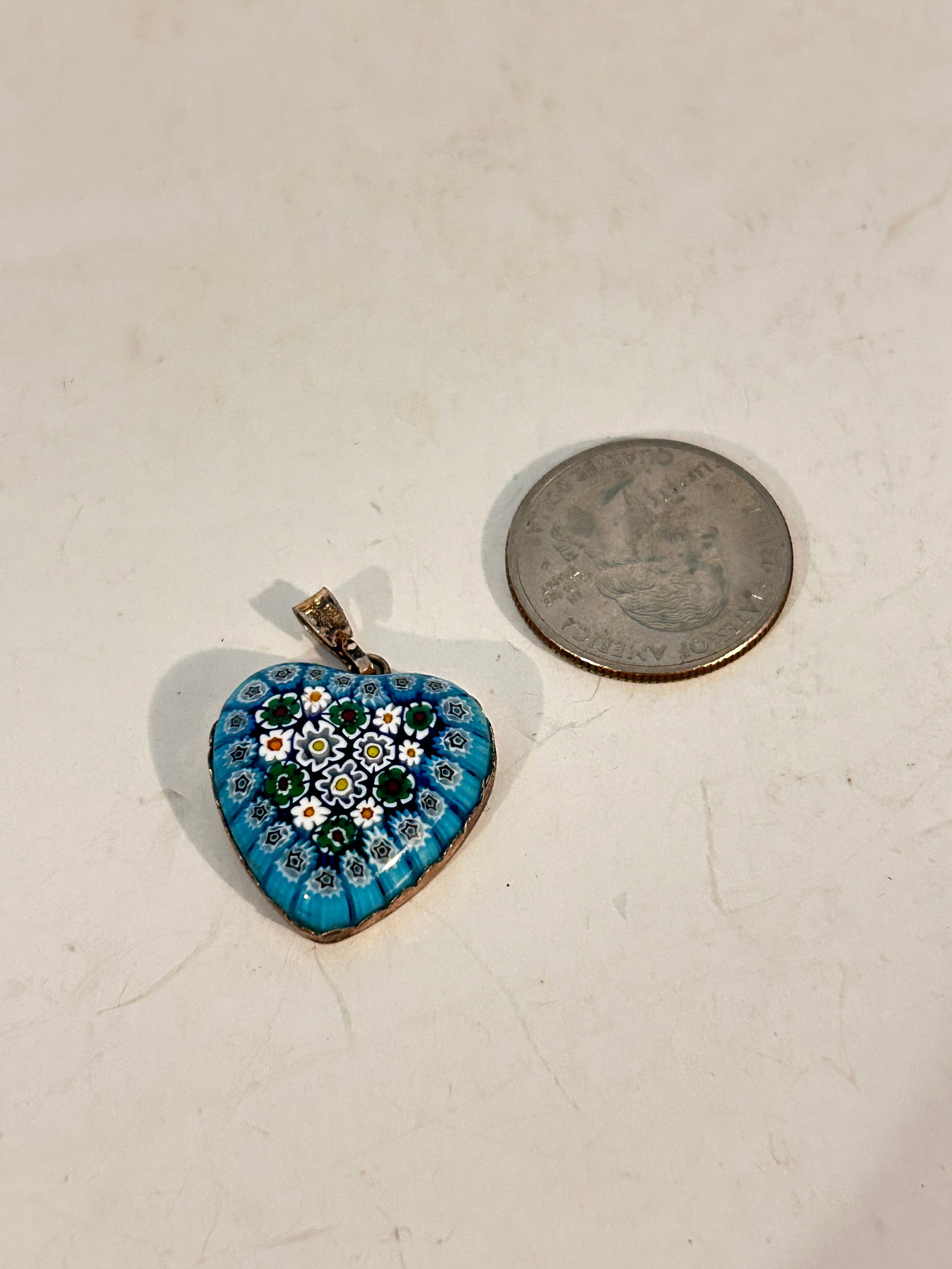 Vintage Sterling Silver Murano blue heart pendant Necklace: Vintage Sterling Silver Murano blue heart pendant Necklace Please view all photos as they are part of the description and condition of this Item, Feel free to contact me with questions or picture requ
