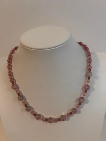 Vintage Lucite bead Necklace 17"