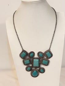 Vintage Claires Turquoise Necklace 18"