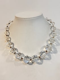 Vintage clear acrylic Necklace 17"