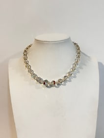 Vintage Austrian crystal Necklace 16"