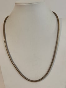 Vintage gold tone chain Necklace 23"