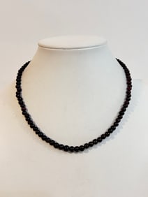 Vintage cherry bead choker Necklace 16"