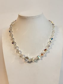 Vintage Crystal Laguna Necklace 16"