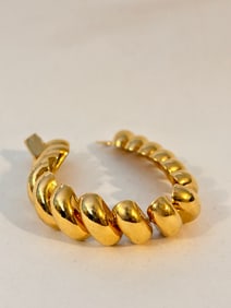 Vintage Napier gold tone flex Bracelet 7"