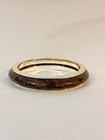 Vintage brown acrylic Bracelet 8"