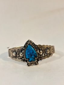 Vintage arrow head cuff Bracelet 7"
