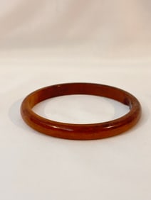 Vintage brown acrylic Bracelet 7"