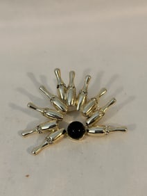 Vintage Bowling ball & pins Brooch