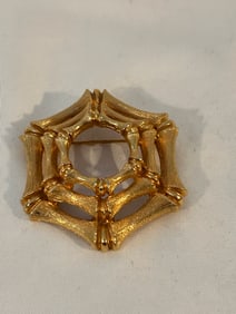 Vintage Gold tone Lisner Brooch